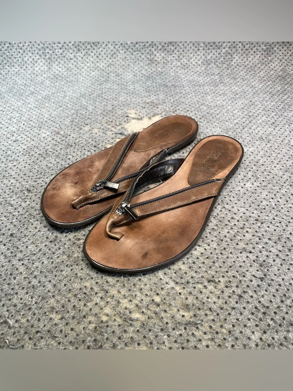 Vero Cuoio Tan Brown Sandals Size 37.5 UK 6.5 US Women’s.